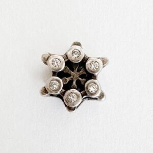 CHAMILIA Snowflake 925 Sterling Clear CZ Charm